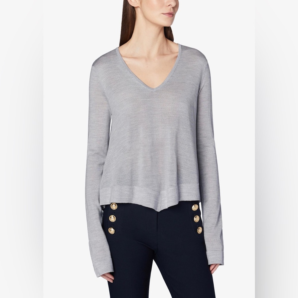 NWOT 10 Crosby Derek Lam Ventura V-Neck Sweater